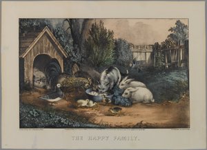 La famille heureuse - N. and Ives, J.M. Currier
